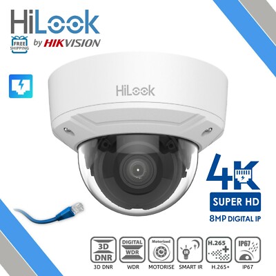 HILOOK HIKVISION 8MP 4K MOTOR DOME NETZWERK POE IP HD KAMERA IP67 IPC-D680H-Z