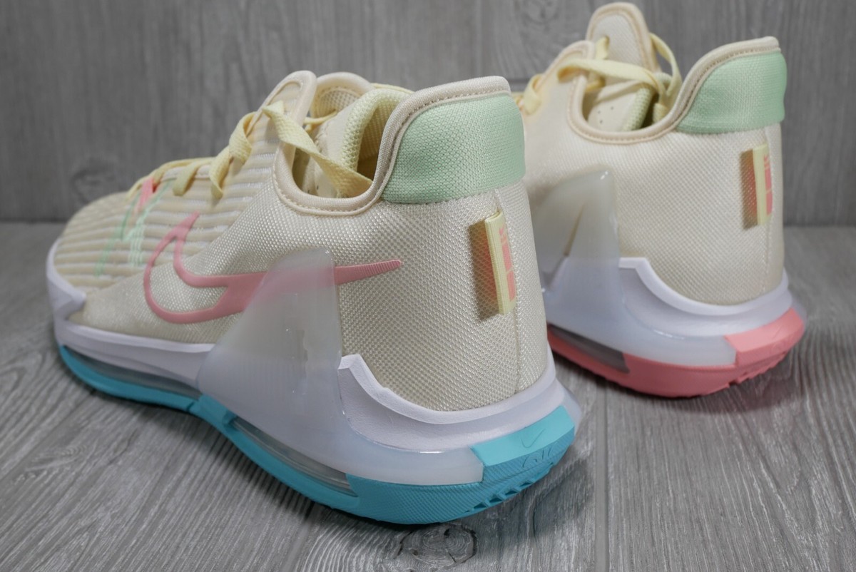 Nike LeBron Witness VI 6 Easter Coconut Milk Pink Blue Shoes 