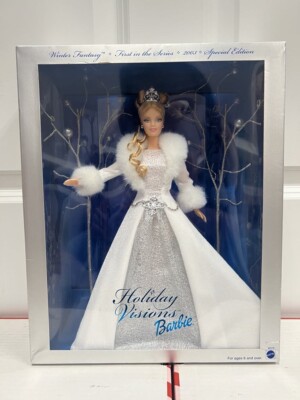Barbie 2003 Holiday Visions Winter Fantasy Doll #2519 New See
