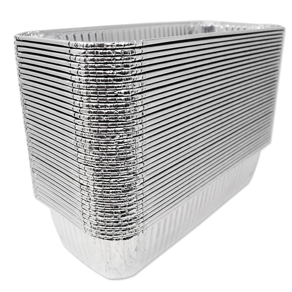 (35 Pack) Aluminum Drip Pans Model 6417 Weber Grill Compatible l 11" x 5" x 2.5"