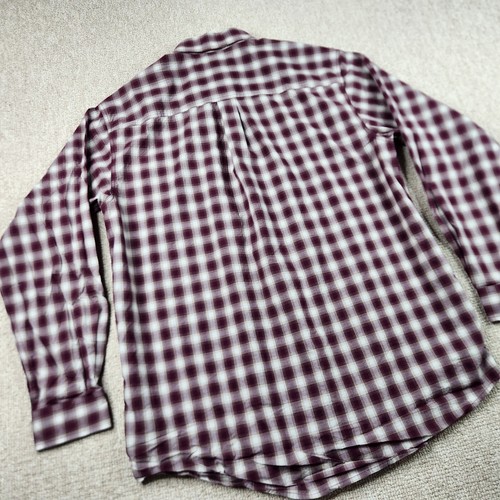 CINCH Herren Large L/S Baumwolle auf Knopfleiste Western Freizeit kariertes Kleid Shirt - Bild 12 von 13