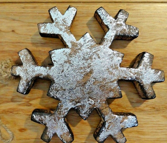 Copper Colored Metal Snowflake Christmas Ornaments Set Of 6 eBay