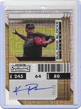Kumar Rocker 2022 Contenders Building Blocks Silver Refractor Auto /10