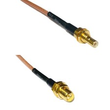 RG316 SMB MALE BULKHEAD to RP-SMA FEMALE RF Cable Rapid-SHIP LOT