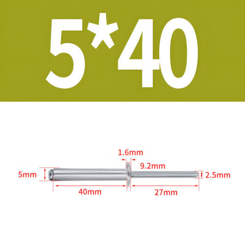 Blindnieten Alu/Stahl Nieten Flachkopf DIN 7337 Popnieten Niete 2,0-6,4 mm - Bild 74 von 89