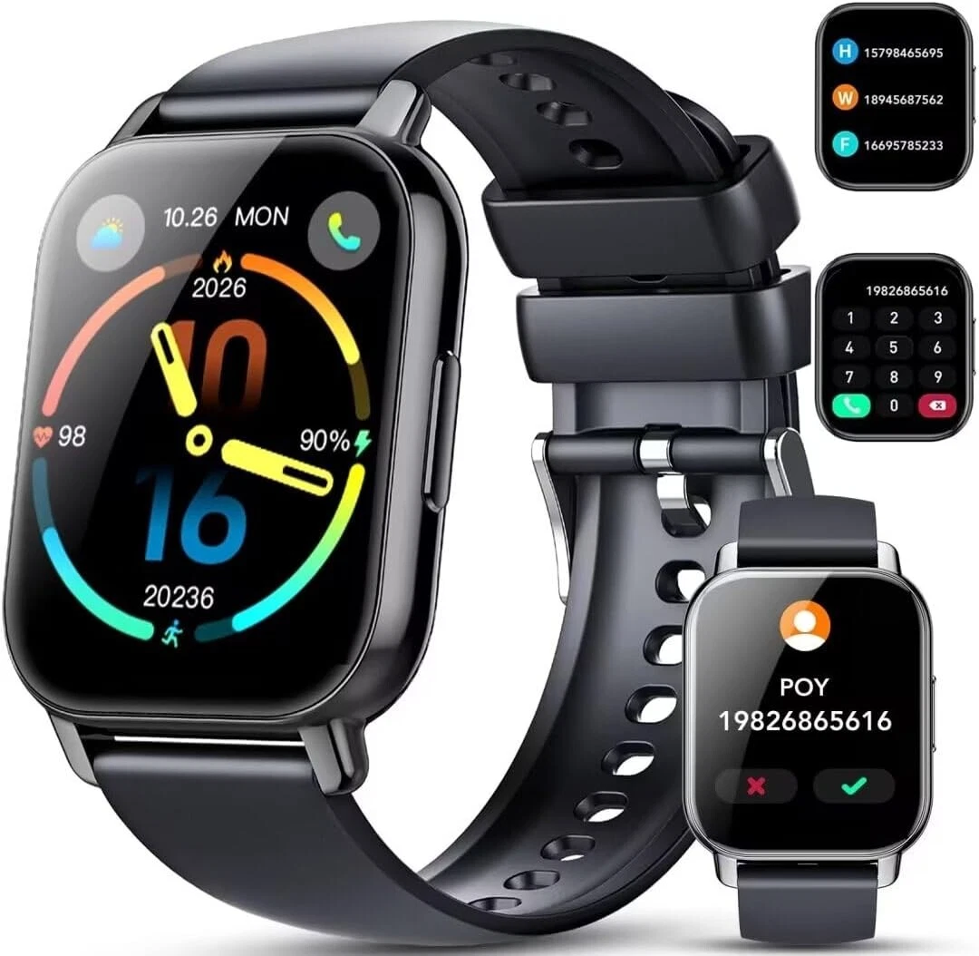 Smart Watch Men with Phone Function Wristwatch Smart Watch Watch for iOS Android