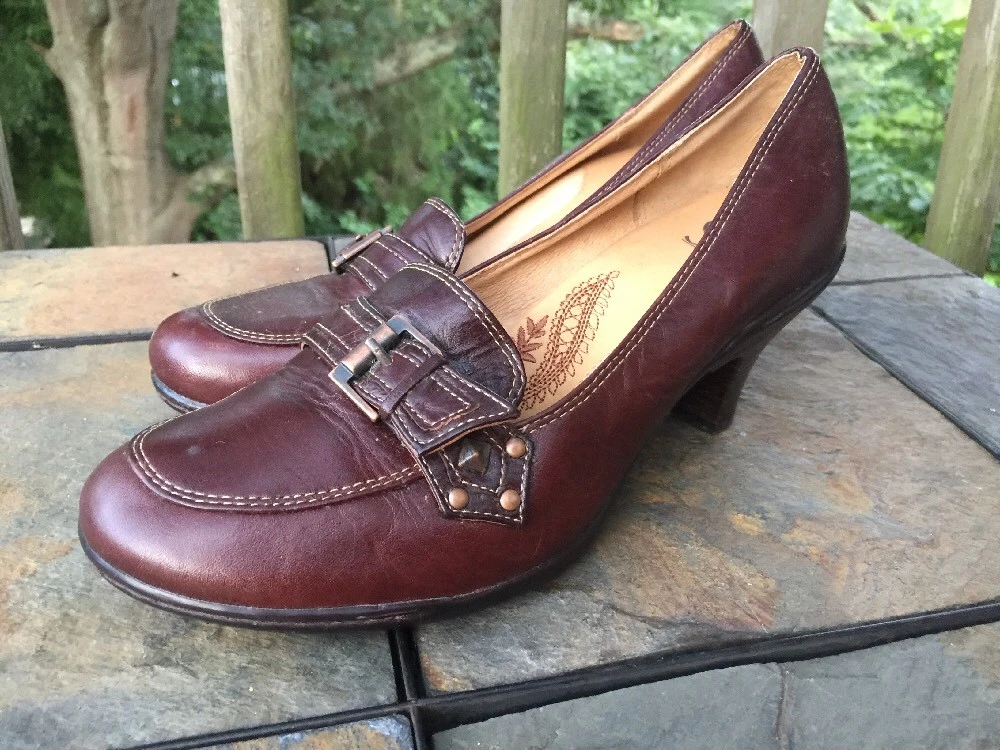 BLOW OUT SALE SOFFT Leather Pumps Saddle Oxford High Heels Shoes Size 6.5 b3