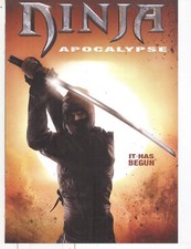 No Disc No Case ORIGINAL COVER ART Ninja Apocalypse 2014 DVD Cover 