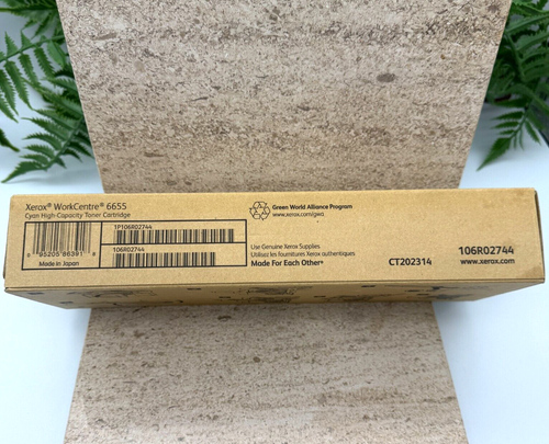 Genuine Xerox 6655 - Cyan High Capacity Toner Cartridge Sealed - (106R02744) - Picture 4 of 4