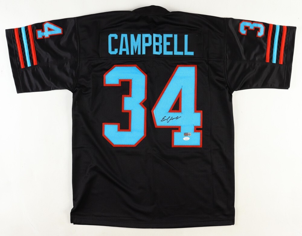 Earl Campbell Signed Houston Oilers Throwback Jersey (JSA) 1979 NFL MVP  HOF RB