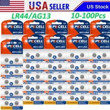 10-100x LR44 Button Cell 1.5V Alkaline Battery AG13 A76 357 Watch Toy Calculator