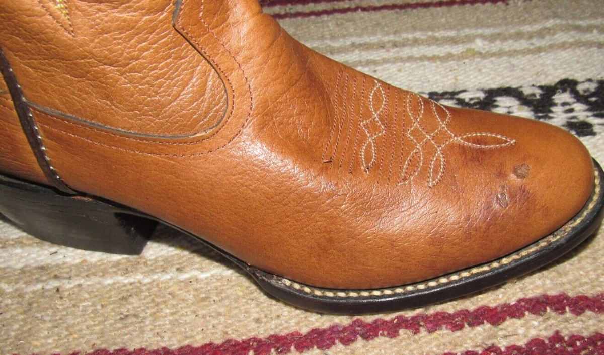 Bottes De Cowboy Vintage Honchos By Morgan & Miller - Cuir Marron - Taille US 6,5 D - Homme - Neuves