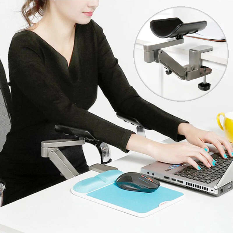 Computer Arm Rest Ergonomic Desk Extension Elbow Pad for Mouse Keyboard - Image 2 of 4