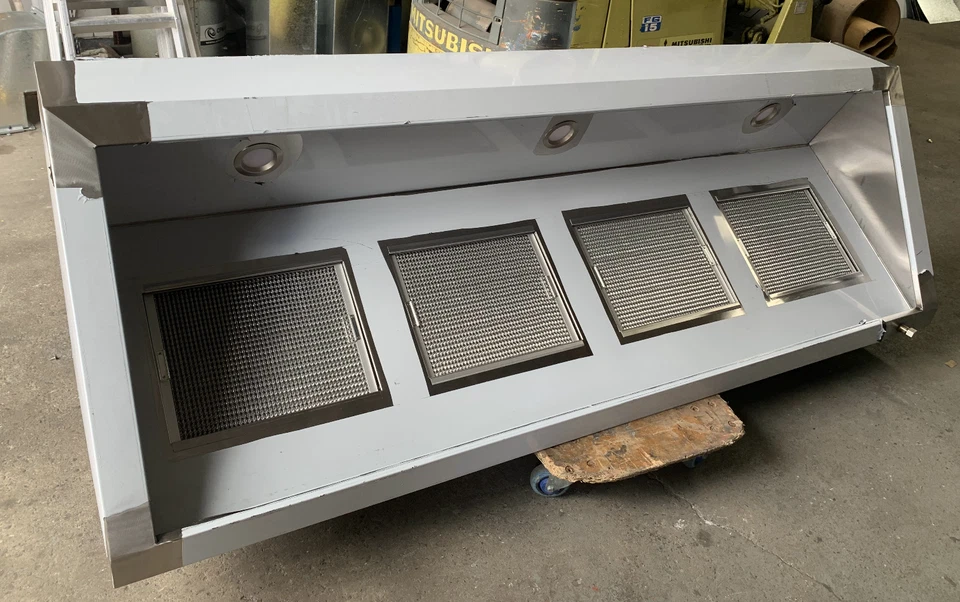 Stainless Steel Commercial Kitchen Exhaust Canopy Range Hood Lower Back - image 2 of 4