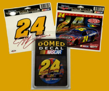 Nascar Jeff Gordon Domed Decal 24  2 WinCraft Dupont 24 Ultra Decals LOT OF 3