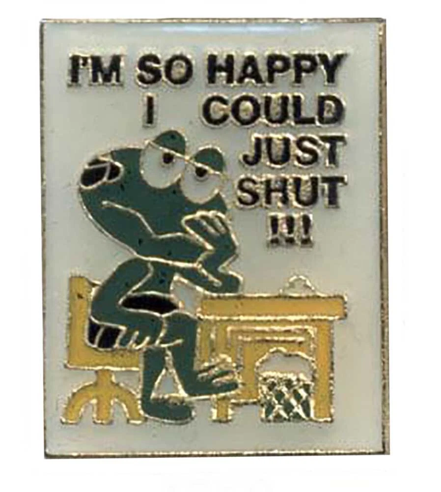 Pack of 24 I'm So Happy I Could Just Shut!!! Motorcycle Hat Cap Lapel Pin HP4769