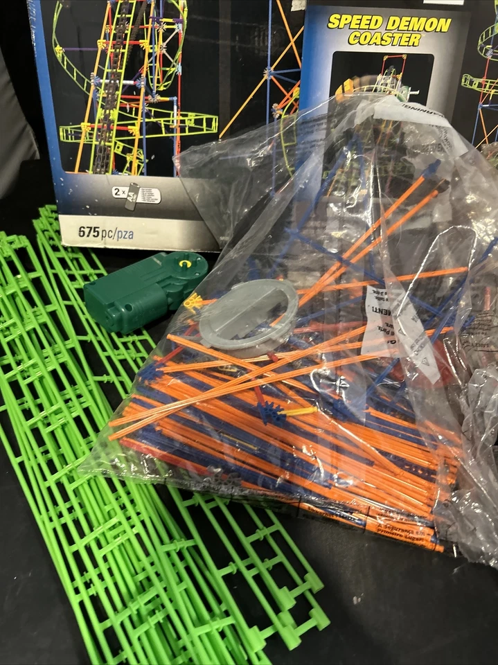 K'NEX Playset #58108, Speed Demon Coaster Motor Instructions,  Not  Complete - Image 3 of 4
