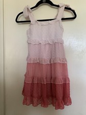 Franki By Francesca Girl's Dress Swiss Dot Pattern  CHILDREN Size 7