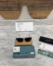 MAUI JIM | NEW | KALAUNU ASIAN FIT | HS629 - 10 | HAVANA - SILVER | HCL BRONZE