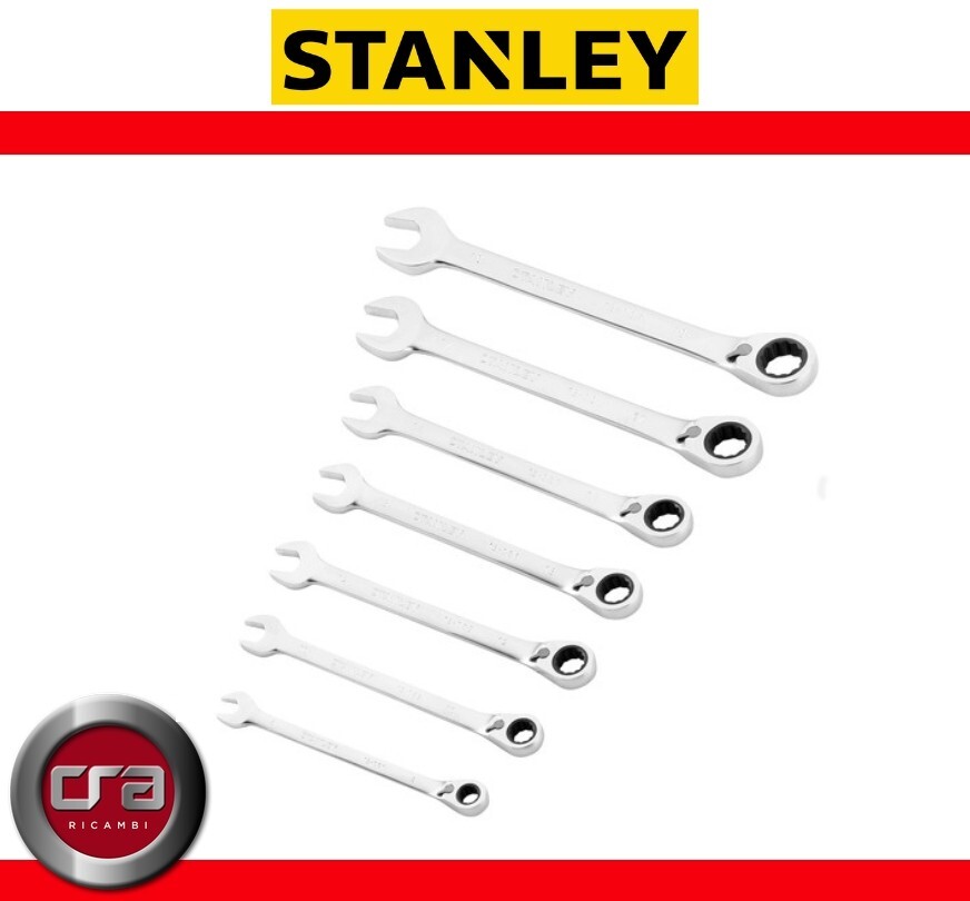 Set 7 chiavi combinate a cricchetto - STANLEY NUOVO