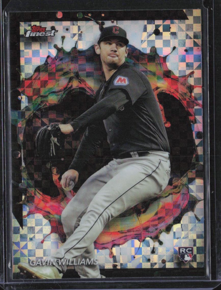 2024 TOPPS FINEST GAVIN WILLIAMS #242 RARE CHECKBOARD REFRACTOR