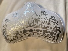 Cuscino decorativo bianco cimice fulmine principessa regina argento cuore corona