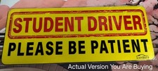 Student Driver 3 Pc Magnetic Car Sign Rookie Driver Waterproof Removable