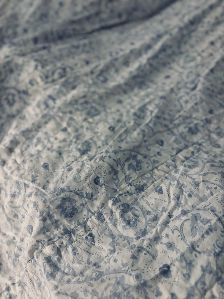 Edredón floral azul retazos bohemios Rachel SIMPLY SHABBY CHIC - Completo/Reina Foto 2 de 4