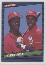 1986 Leaf Canadian Willie McGee Vince Coleman #225 pb9