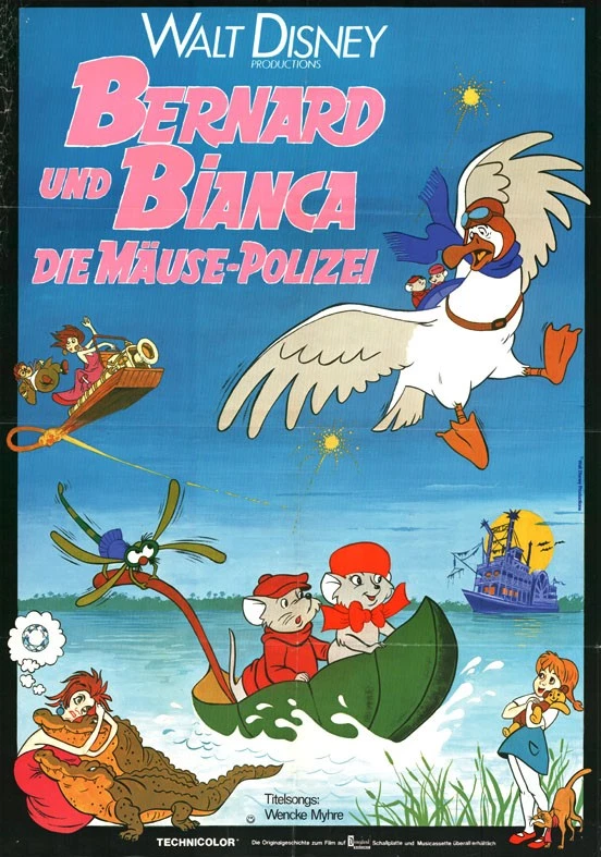 Bernard und Bianca - Die Mäusepolizei ORIGINAL A1 Kinoplakat Walt Disney ZUSTAND - Bild 1 von 1