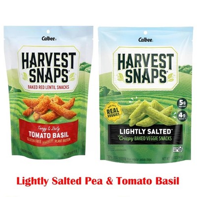 HARVEST SNAPS Healthy Pea Crisps & Lentil Chips TOMATO BASIL 1 Pack