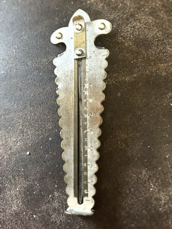 Victorian Button Hole Cutter & Gauge Doolittle Co
