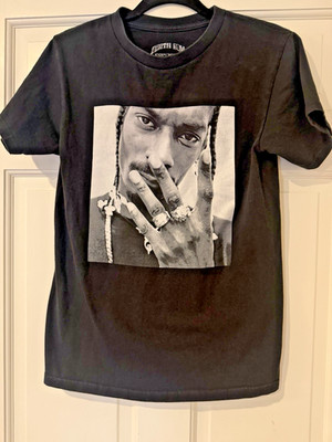 Death Row Records Men's Snoop Dogg Black  T-Shirt Size S Hip-Hop/Rap Music