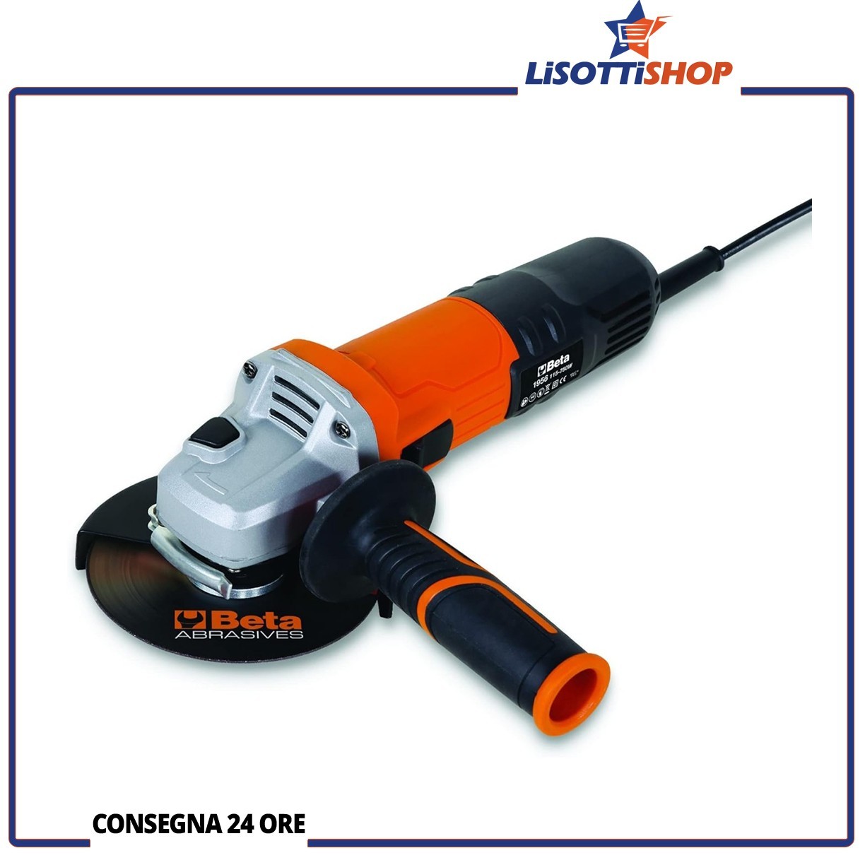 Beta 1956 125-1400W - Smerigliatrice angolare per dischi ø 125mm