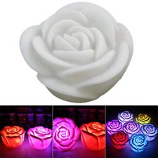 LED Schwimmende Rose Blumenkerze Farbwechsel Romantisch Dekoration