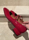 ANGEL ALARCON Ballerina Leder rot lackiert Nummer 38,5 (25,5 cm)