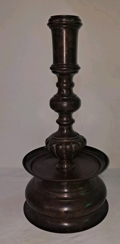 Rare Vintage Large MCM Maitland Smith Bronze Candle Holder Heavy Metal 17lbs! - 第 1/9 張圖片