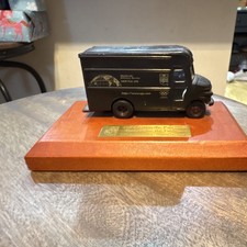 UPS Collectible Truck Model 1997 on Wooden Ba...