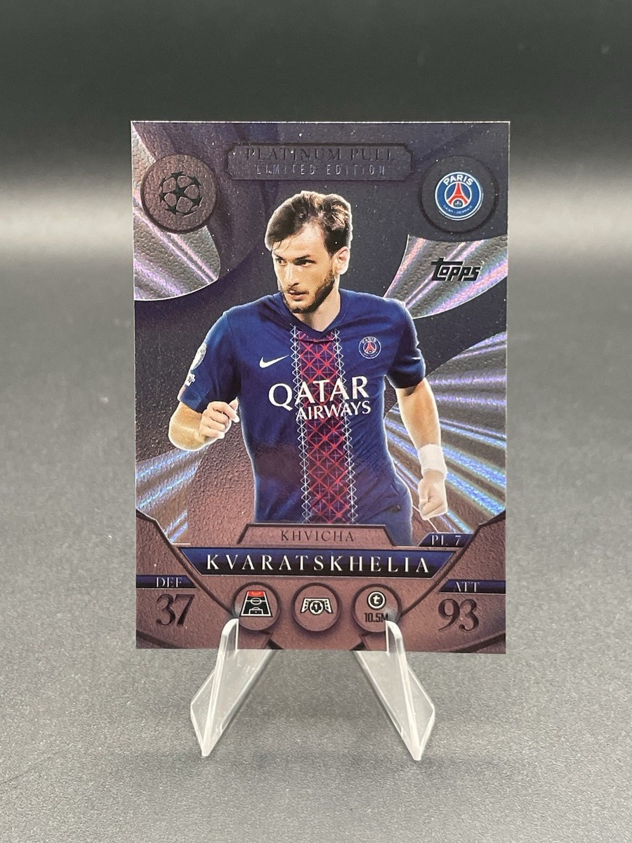 Platinum Pull Kvaratskhelia Match Attax 2025/2026 Limited Edition