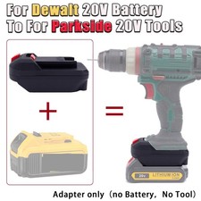 For Dewalt 20V Lithium-ion Battery Adapter Converter to Parkside 20V Power Tools