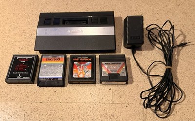 Atari 2600 Konsole PAL 4 Spiele an Bastler