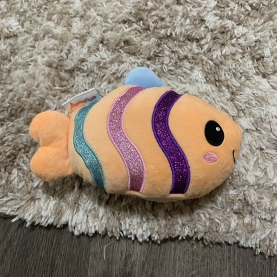 Iscream Multicolor Fish glitter Stripes Plush Stuffed Animal