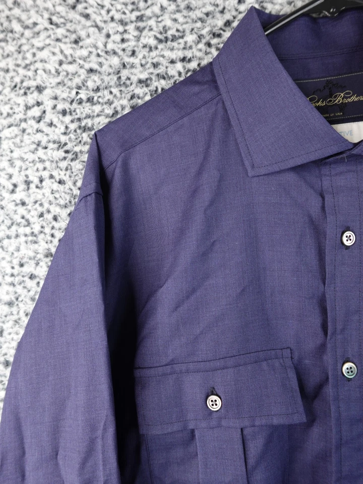 Brooks Brothers Reda Active Regent Fit XL Shirt Washable Italian Merino Wool USA - Image 2 of 4