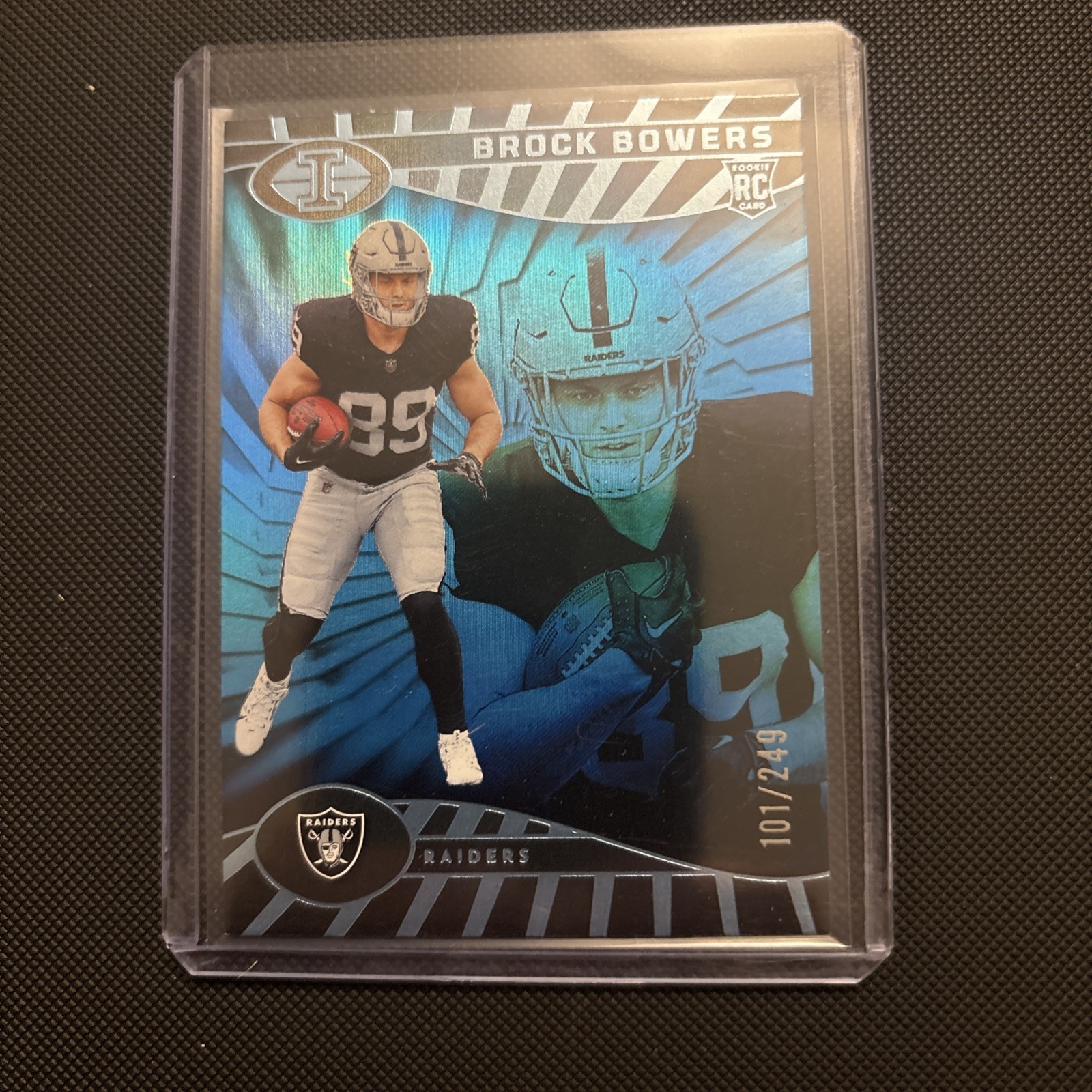 2024 Panini Illusions - Brock Bowers #47 Trophy Collection Light Blue /249 (RC)