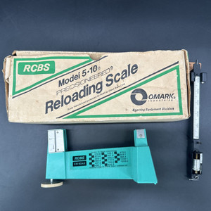 Vintage RCBS  Precisioneered  Powder Reloading Scale Model 5-10 Original Box