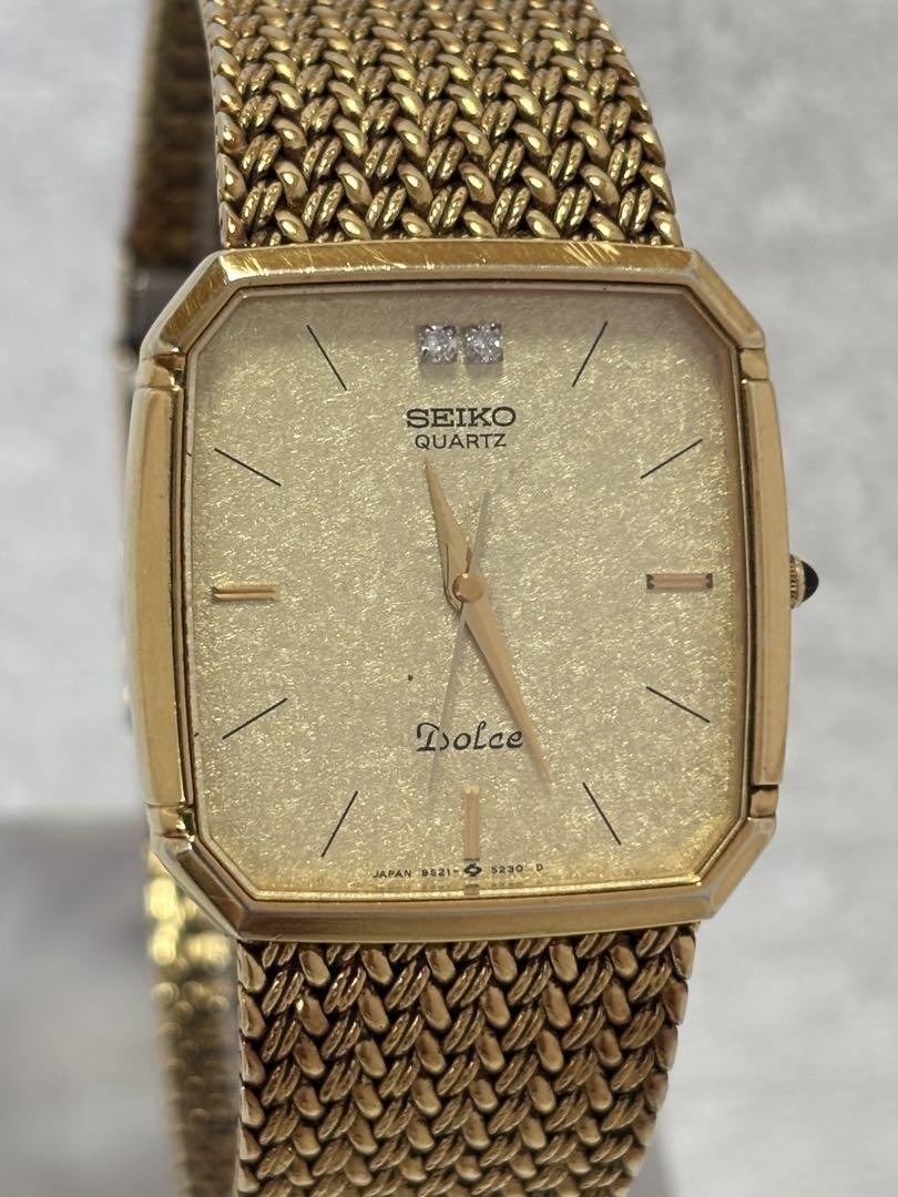 【SEIKO】セイコー DoLce ドルチェ 9521-5210 ２P ダイヤ SEIKO セイコー 9521-5210 Dolce ドルチェ シルバーカラー クォーツ