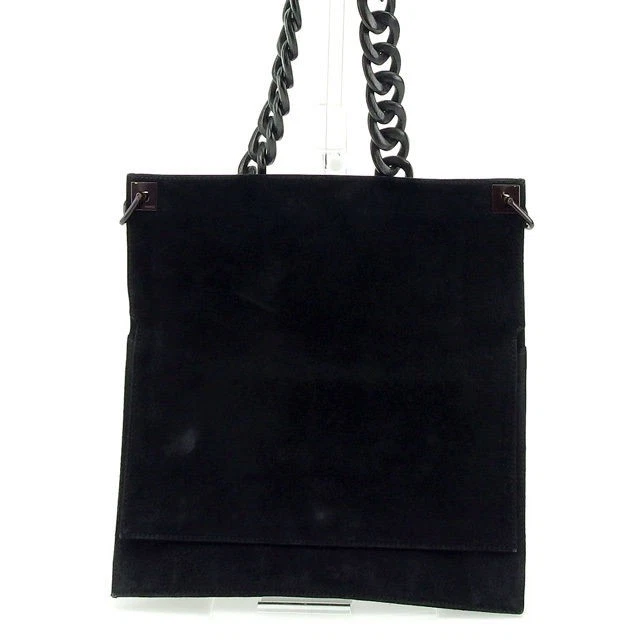 Sac bandoulière Gucci dos une chaîne en bois noir marron rangement