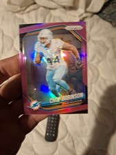 2025 Panini Prizm Chop Robinson Pink Prizm #20 Dolphins