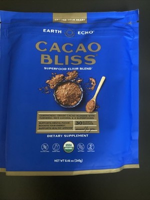 Cacao Bliss - Ceremonial Grade Organic Raw Cacao Powder with MCT Oil & Turmeric