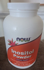 NOW FOODS Inositol Powder - Vegetarian - 1 lb - Exp 4/2027